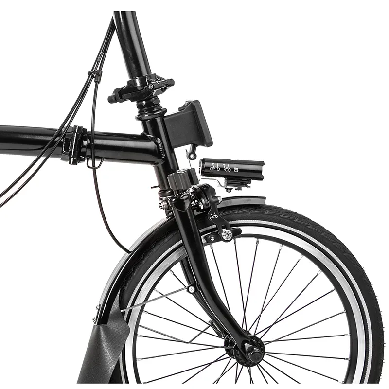 Brompton C-Line Explore Low Bar Black Edition Folding Bike 2022 Black-5